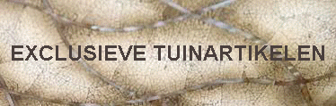EXCLUSIEVE TUINARTIKELEN